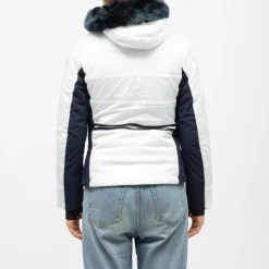 Clearance Veste de ski capuche fausse fourrure Femme Femme Veste, Doudoune, Manteau