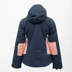 New Veste de ski resort avec capuche poches colorées Femme Femme Veste, Doudoune, Manteau