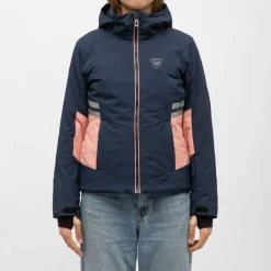 New Veste de ski resort avec capuche poches colorées Femme Femme Veste, Doudoune, Manteau