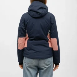 New Veste de ski resort avec capuche poches colorées Femme Femme Veste, Doudoune, Manteau