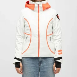 Best Veste de ski resort avec capuche logo colorée Femme Femme Veste, Doudoune, Manteau