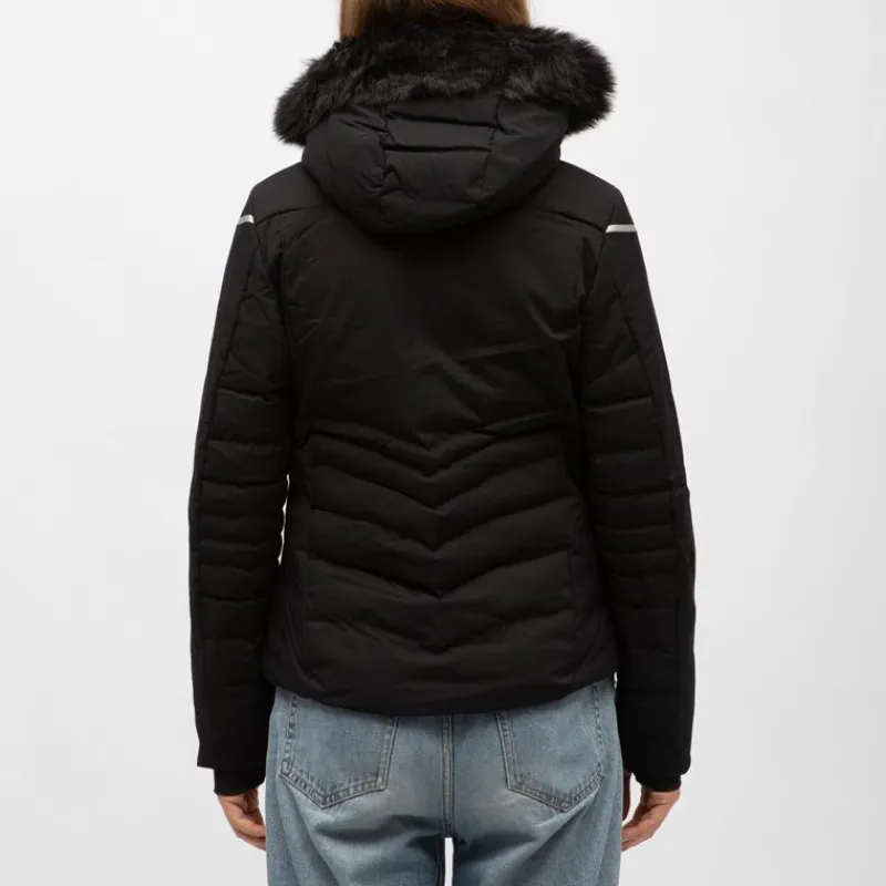 Sale Veste de ski resort capuche fourrée Femme Femme Veste, Doudoune, Manteau