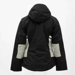 Hot Veste de ski zippée resort à capuche logo gris Femme Femme Veste, Doudoune, Manteau