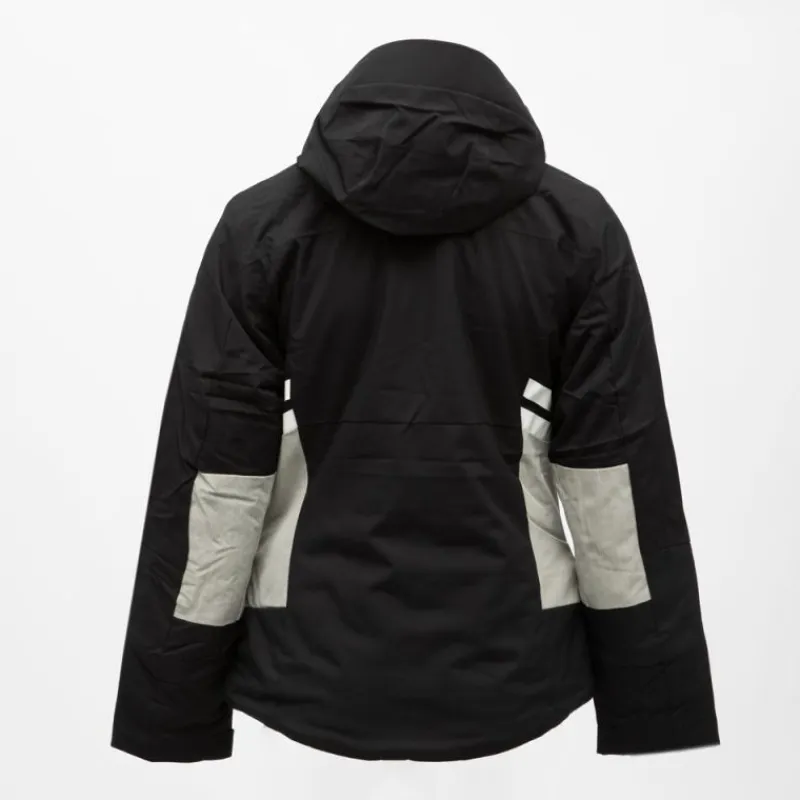 Hot Veste de ski zippée resort à capuche logo gris Femme Femme Veste, Doudoune, Manteau