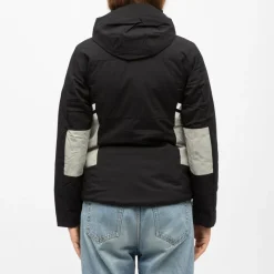 Hot Veste de ski zippée resort à capuche logo gris Femme Femme Veste, Doudoune, Manteau