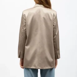 Veste de tailleur d'ensemble satinée Femme Femme Veste, Doudoune, Manteau