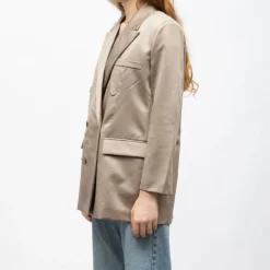 Veste de tailleur d'ensemble satinée Femme Femme Veste, Doudoune, Manteau