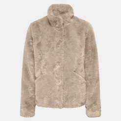 Veste fausse fourrure Vida col montant Femme Femme Veste, Doudoune, Manteau