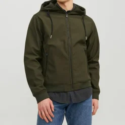 Veste mi saison mate zippée à capuche Homme Homme Veste, Doudoune, Manteau