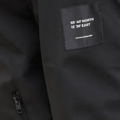 Discount Veste mi saison mate zippée à capuche Homme Homme Veste, Doudoune, Manteau