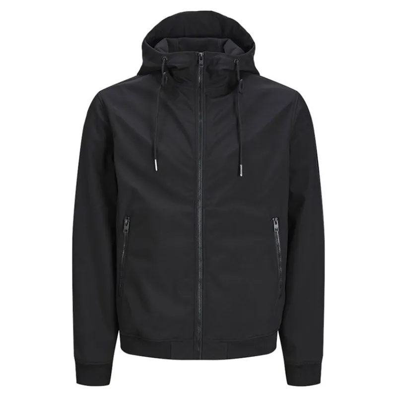 Discount Veste mi saison mate zippée à capuche Homme Homme Veste, Doudoune, Manteau