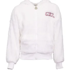 Hot Veste polaire douce capuche avec oreilles roses Fille Enfant Doudoune, Coupe-Vent