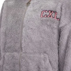 Discount Veste polaire douce capuche avec oreilles roses Fille Enfant Doudoune, Coupe-Vent