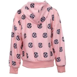 Sale Veste polaire zippée à capuche imprimé logo Fille Enfant Doudoune, Coupe-Vent