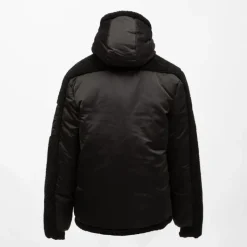 Hot Veste tissu lisse à capuche avec manches effet moutonné Homme Homme Veste, Doudoune, Manteau
