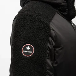 Hot Veste tissu lisse à capuche avec manches effet moutonné Homme Homme Veste, Doudoune, Manteau