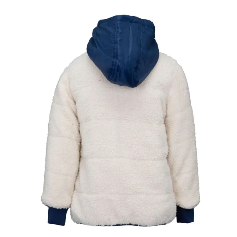 New Veste zippée sherpa polaire avec capuche Enfant Enfant Doudoune, Coupe-Vent