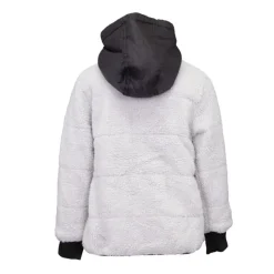Discount Veste zippée sherpa polaire avec capuche Enfant Enfant Doudoune, Coupe-Vent